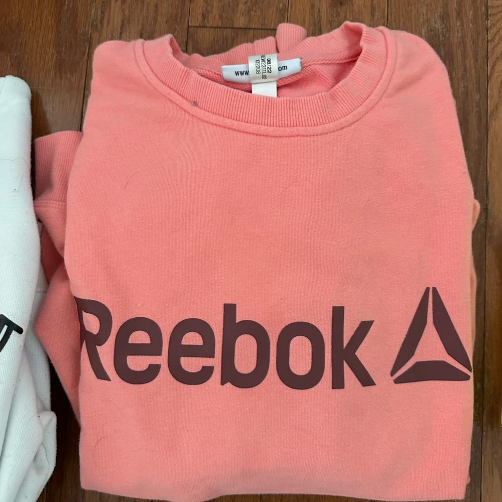 Pink Reebok crewneck